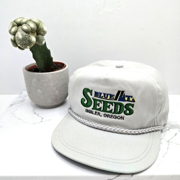vintage 90s | gray canvas retro rope accent baseball hat | unisex - Picture 1 of 8